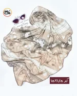 روسری نخی نسکافه ای کد 1521 - Image 6