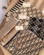 شال مخمل نسکافه ای کد 1501 - Image 5
