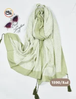 شال پلیسه طرحدار کد 1590 - Image 9