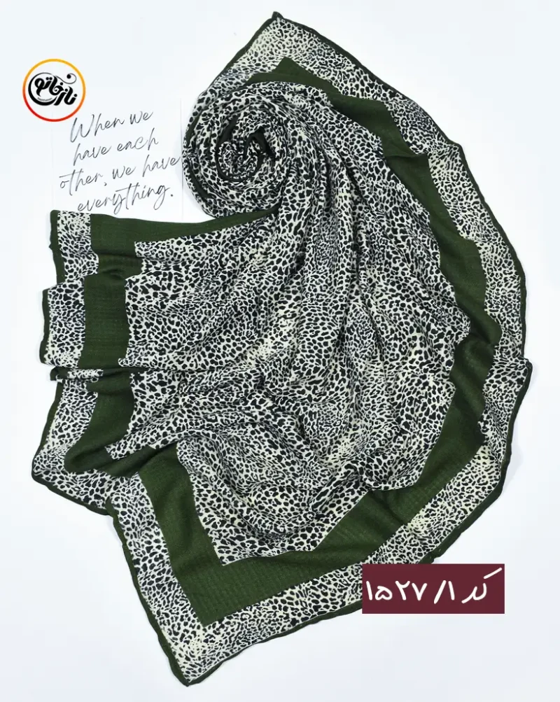 روسری پلنگی نخی کد 1527 - Image 2