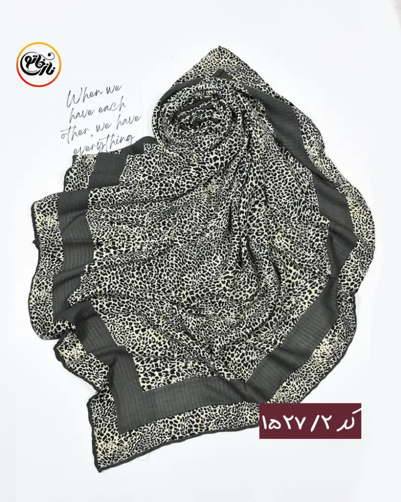 روسری پلنگی نخی کد 1527 - Image 3