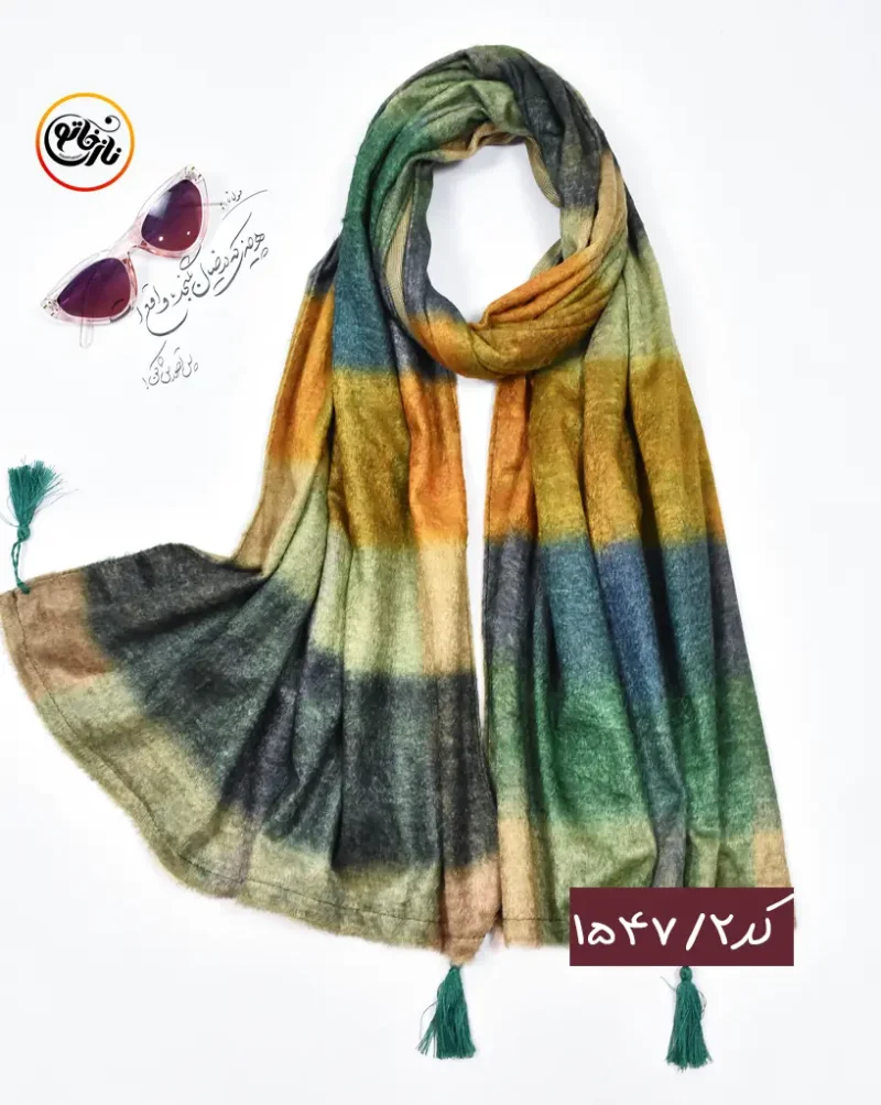 شال مخمل ابرنگی کد 1547 - Image 3