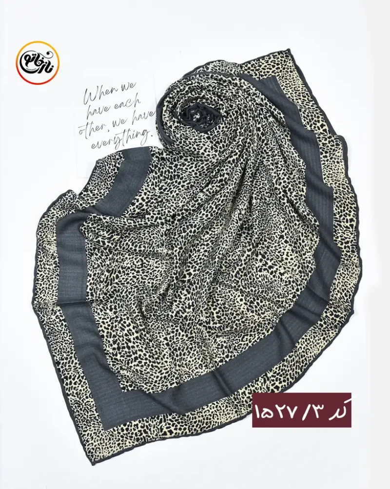 روسری پلنگی نخی کد 1527 - Image 4