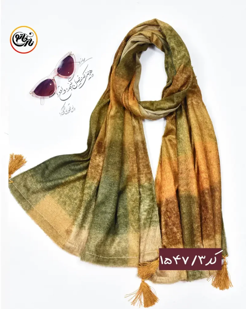 شال مخمل ابرنگی کد 1547 - Image 4
