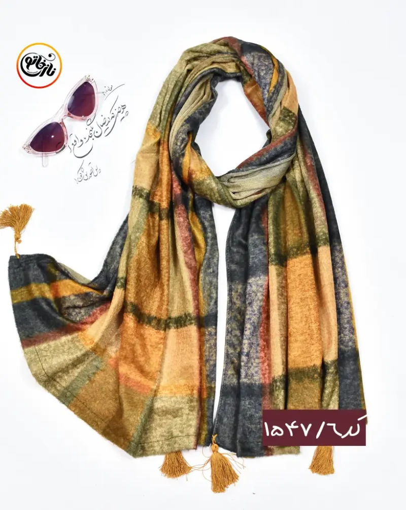 شال مخمل ابرنگی کد 1547 - Image 7