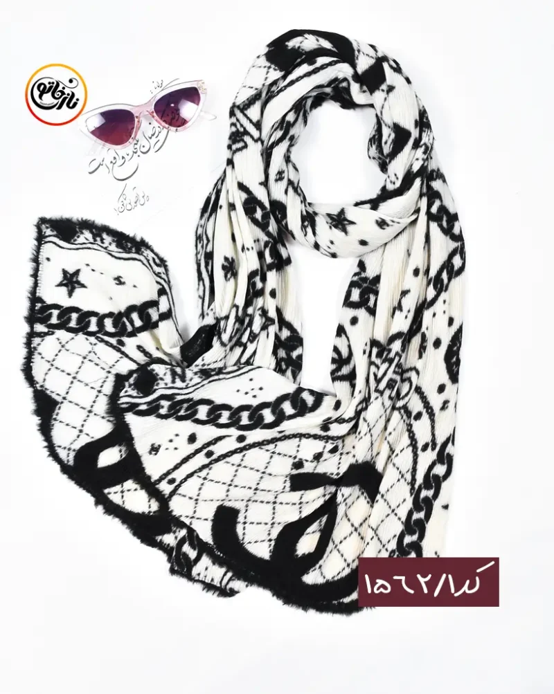 شال موهر دور خز کد 1562 - Image 2