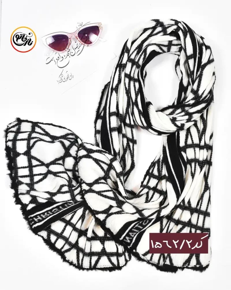 شال موهر دور خز کد 1562 - Image 6