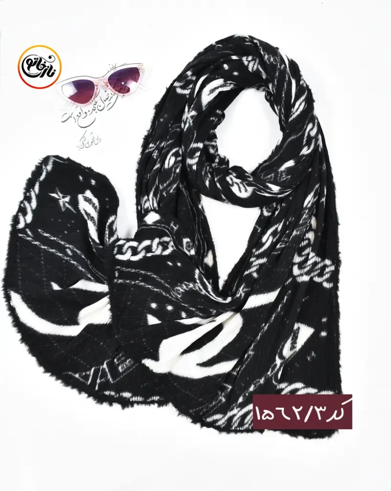 شال موهر دور خز کد 1562 - Image 7
