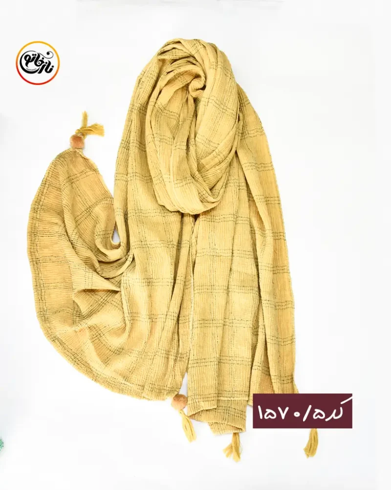 شال پلیسه چهارخونه کد 1570 - Image 6