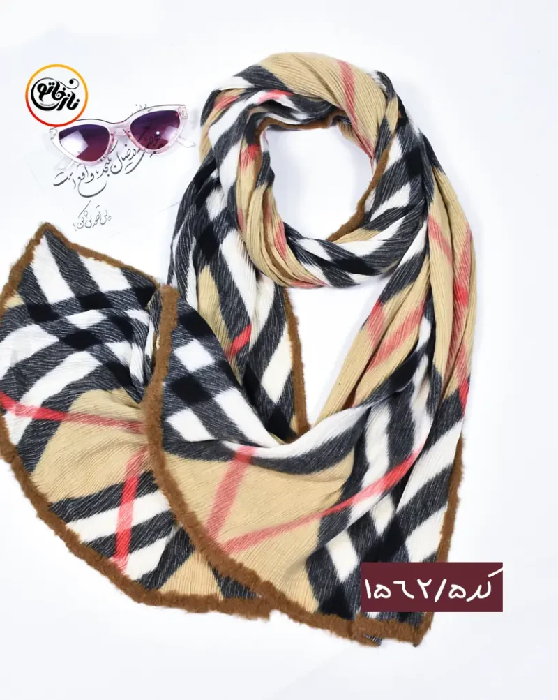 شال موهر دور خز کد 1562 - Image 5