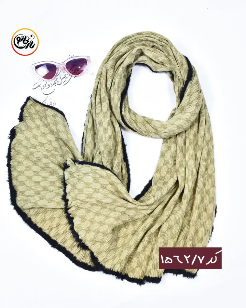 شال موهر دور خز کد 1562 - Image 3
