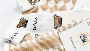 جوراب دخترانه خرسی