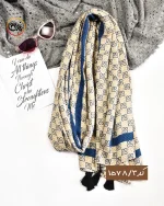 شال موکا سورمه ای کد 1578 - Image 4
