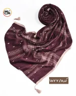 شال پلیسه طرحدار کد 1577 - Image 4
