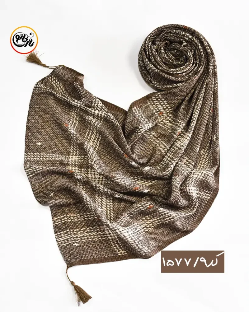شال پلیسه طرحدار کد 1577 - Image 8