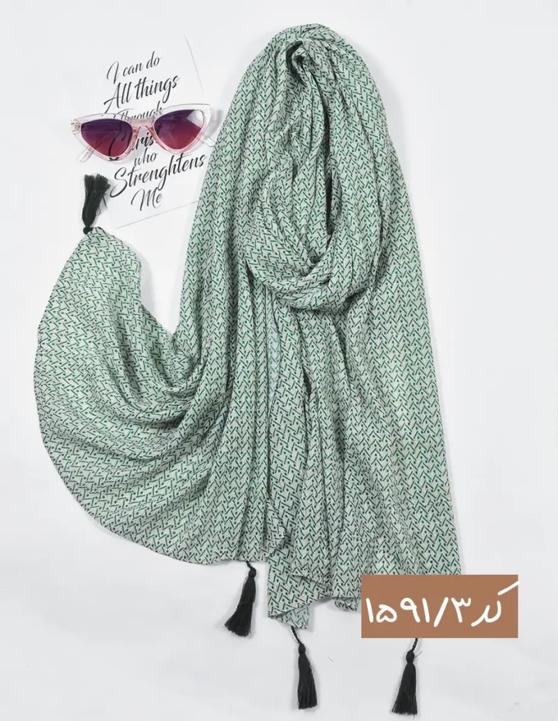 شال برشکا رنگی کد 1591 - Image 4
