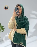شال برشکا نخی ساده کد 1566 - Image 13