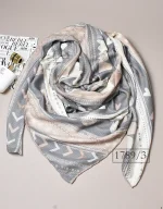 روسری نخی طوسی کد 1789