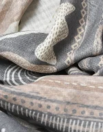 روسری نخی طوسی کد 1789 - Image 2