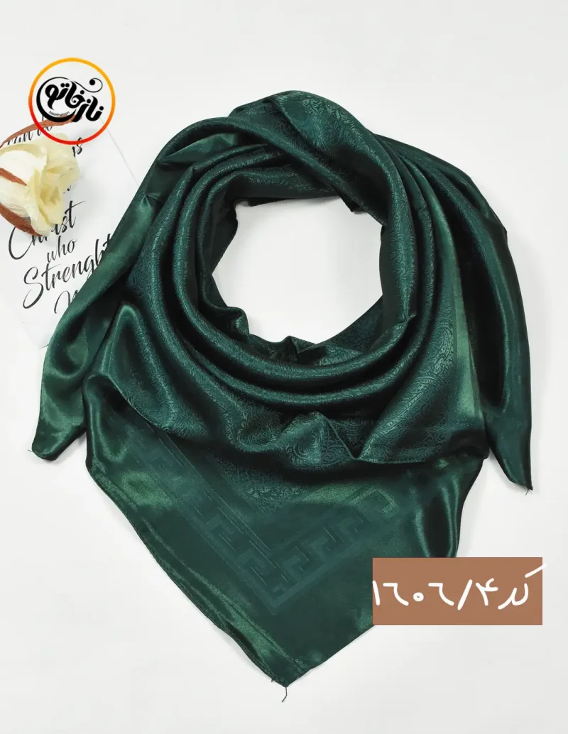 روسری ابریشم مجلسی کد 1606 - Image 5