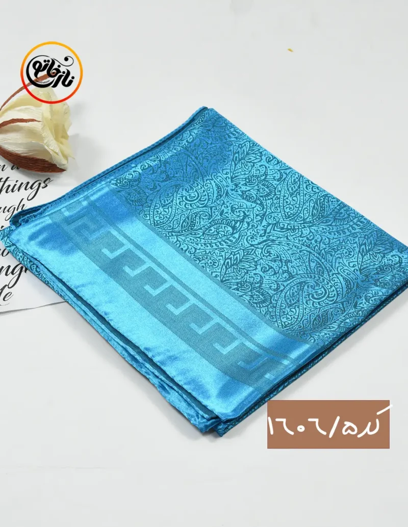 روسری ابریشم مجلسی کد 1606 - Image 6