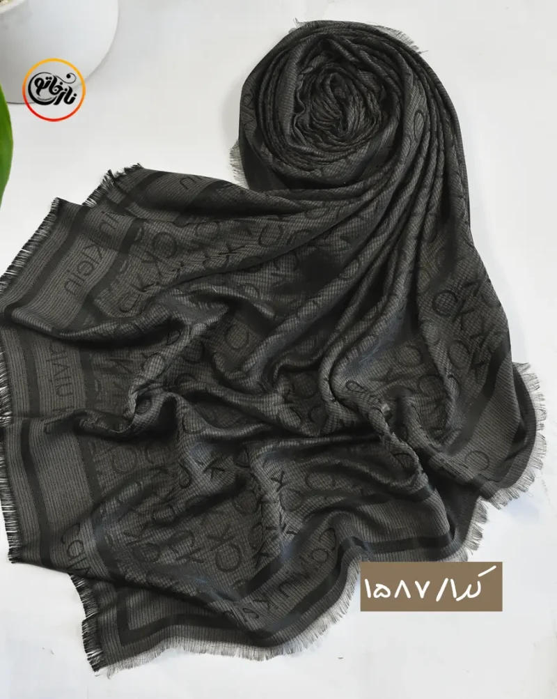 روسری ابریشم ژاکارد کد 1587 - Image 2