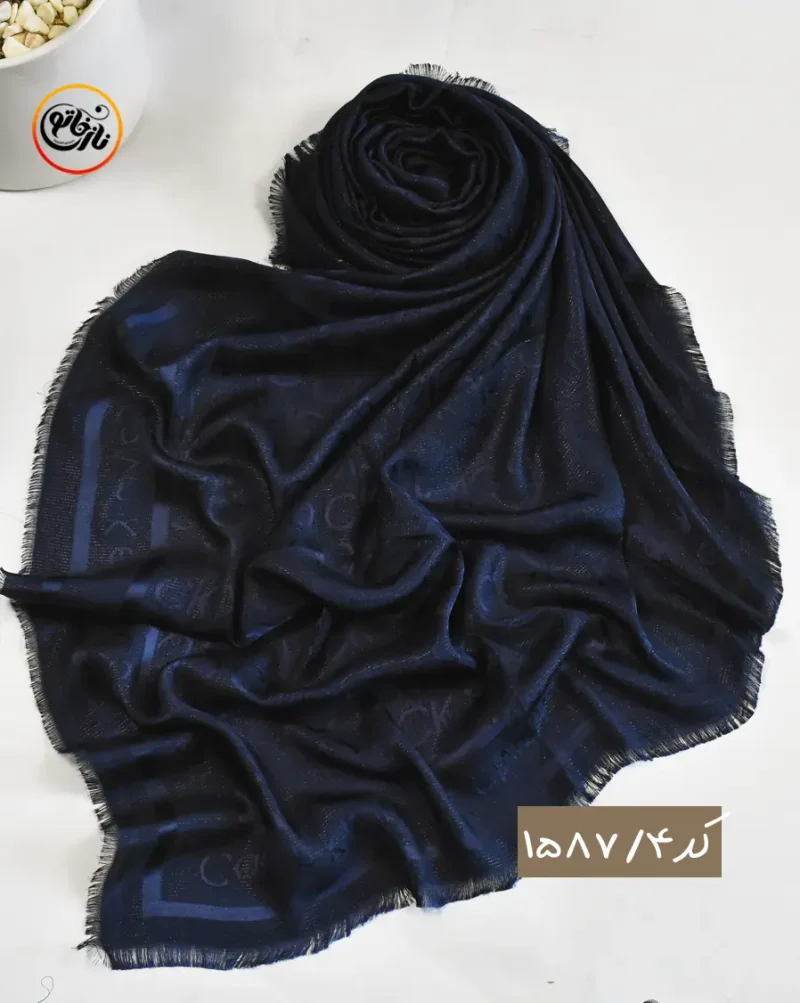 روسری ابریشم ژاکارد کد 1587 - Image 5