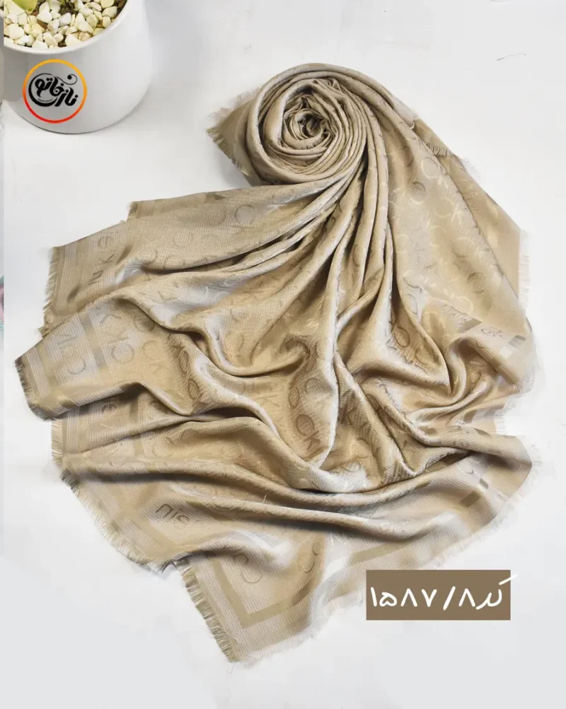 روسری ابریشم ژاکارد کد 1587 - Image 9