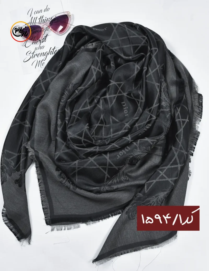 روسری ژاکارد لمه دیور کد 1594 - Image 2
