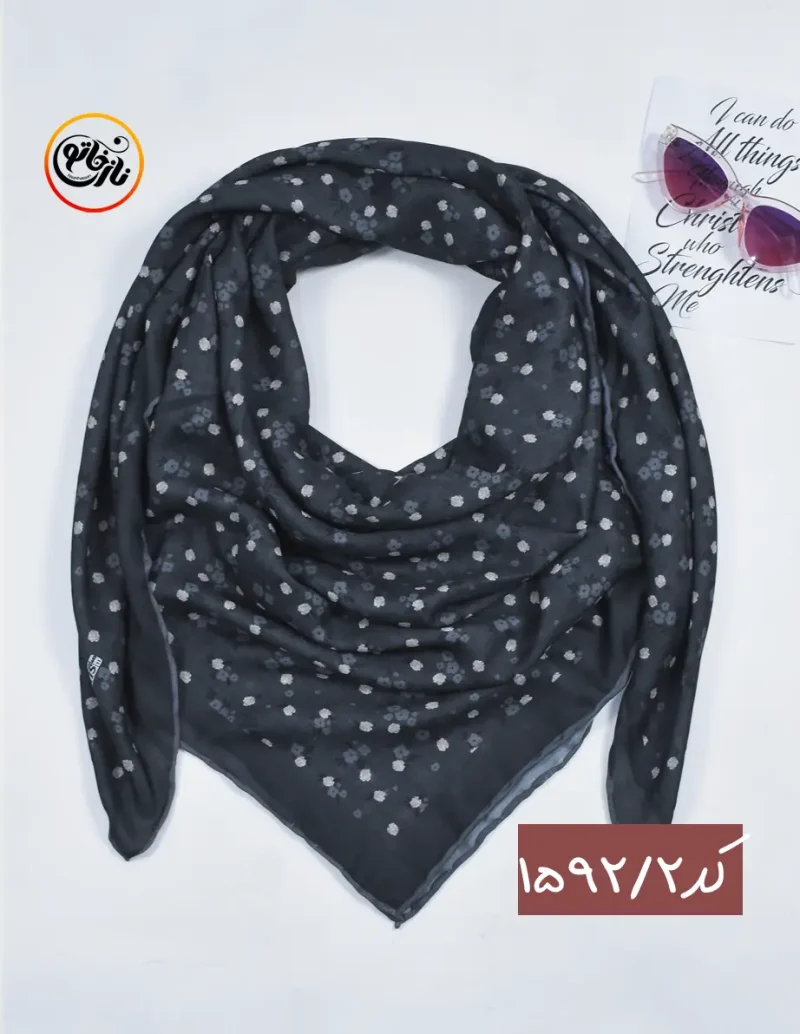 روسری گل گلی ریز کد 1592 - Image 3