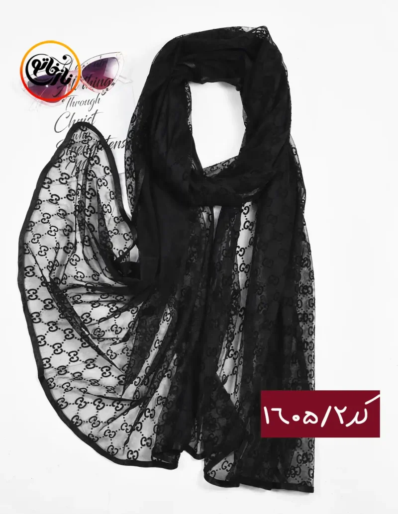 شال تور مشکی کد 1605 - Image 2