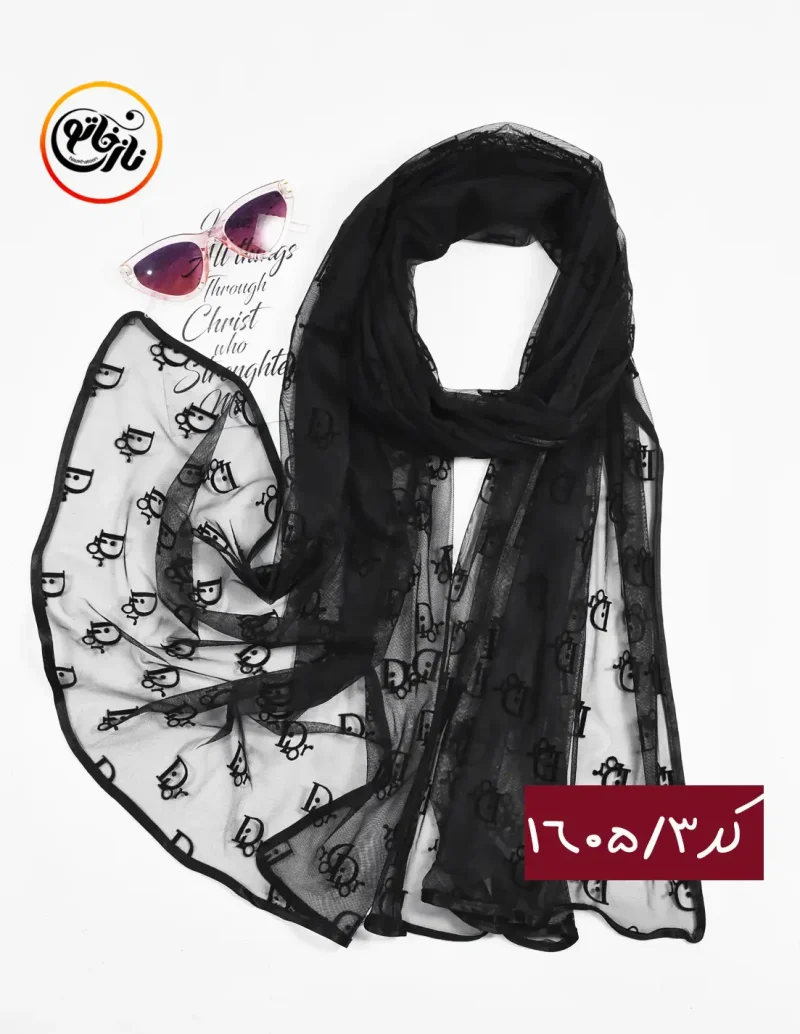 شال تور مشکی کد 1605 - Image 3