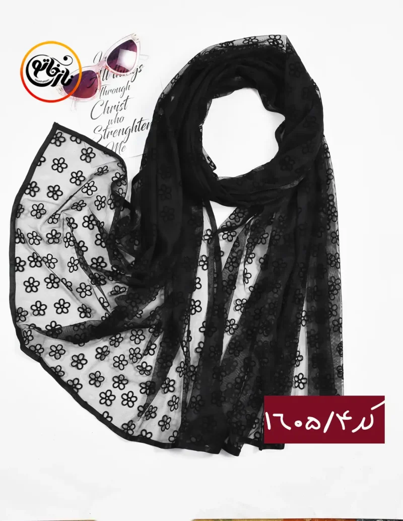شال تور مشکی کد 1605 - Image 4