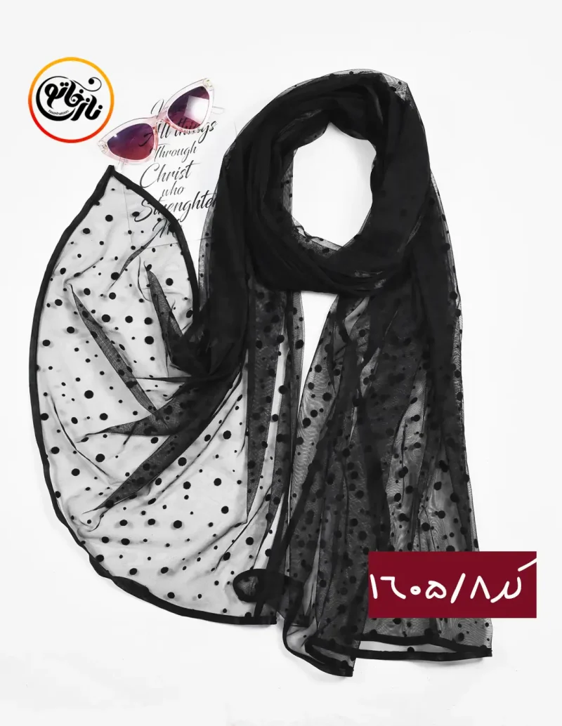 شال تور مشکی کد 1605 - Image 8