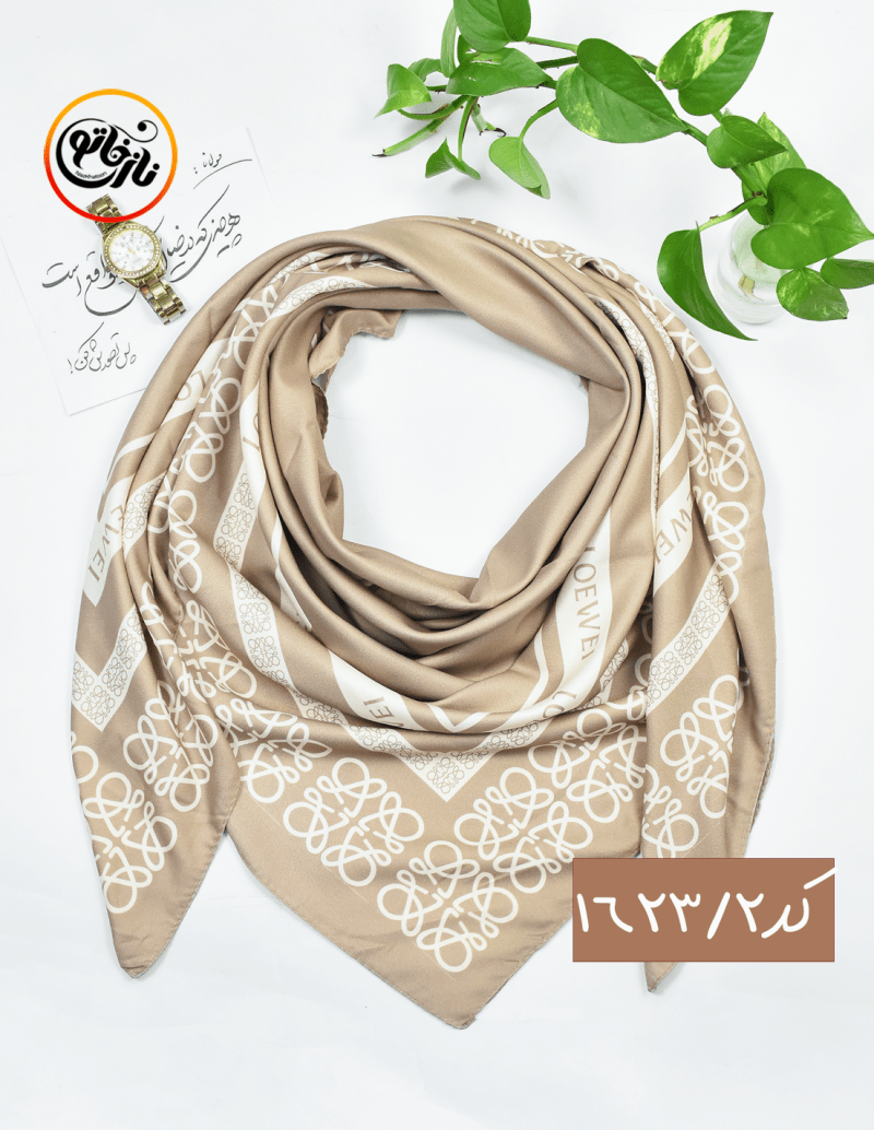 روسری مجلسی موکا