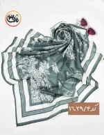 روسری حریر نخ طرحدار کد 1629 - Image 5