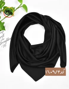 روسری ساتن مشکی