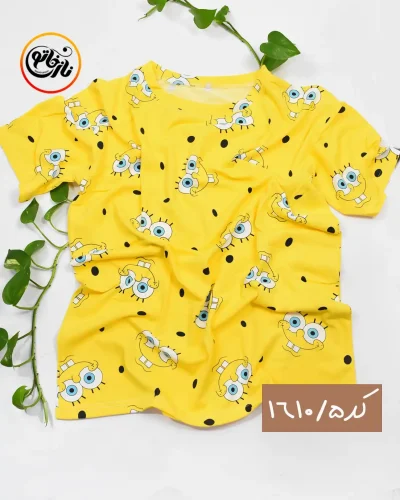 تیشرت دخترانه طرحدار باب اسفنجی