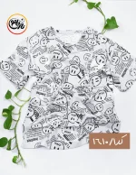 تیشرت سفید مشکی