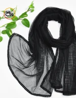 شال حصیری مشکی کد 1612