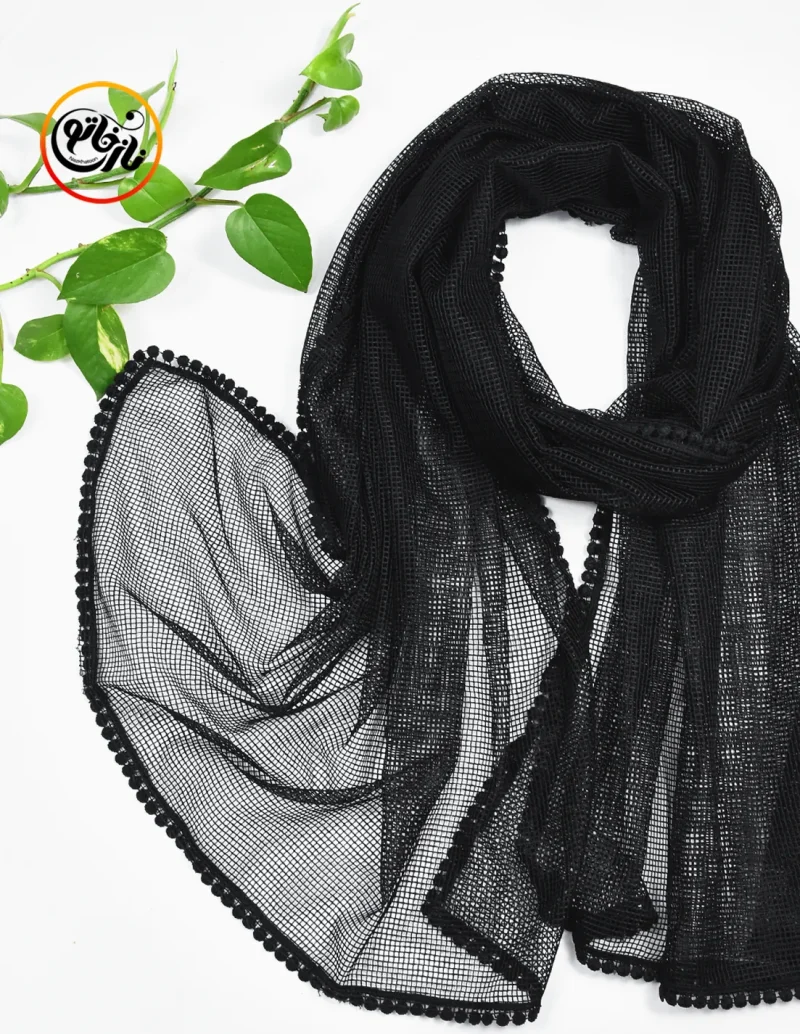 شال حصیری مشکی کد 1612 - Image 1