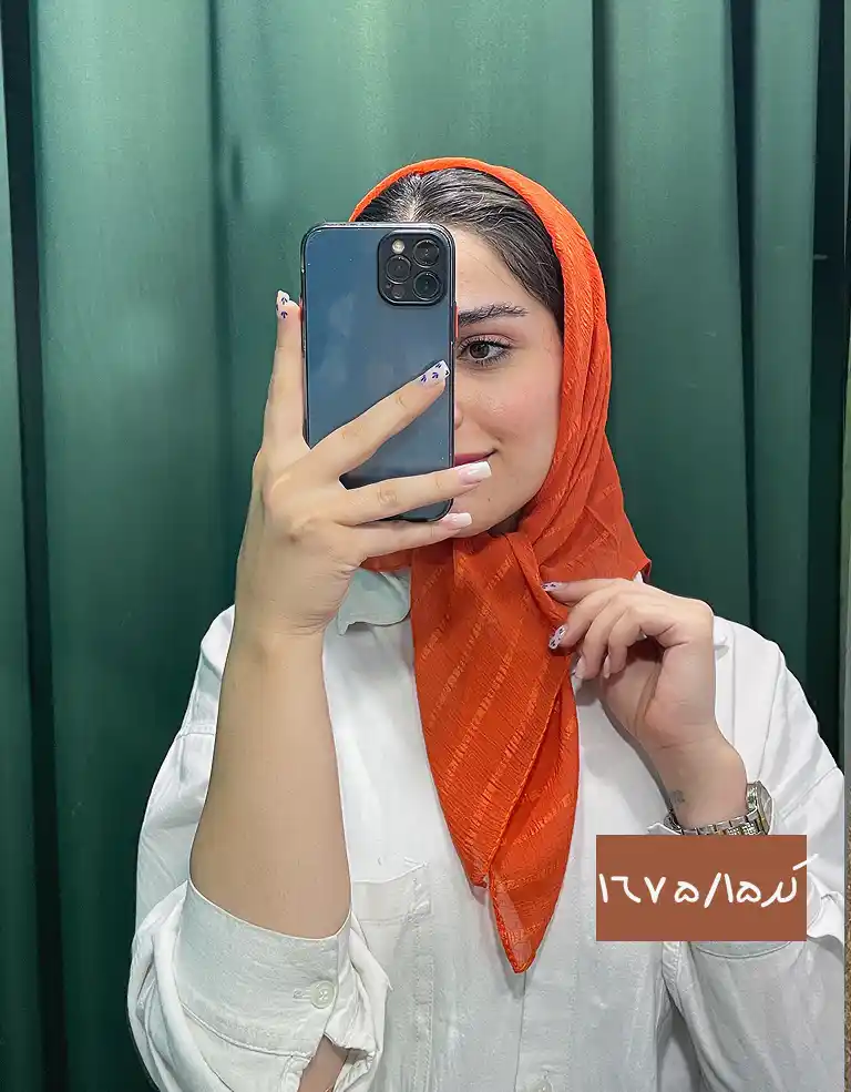 مینی اسکارف حریر نخ