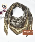 روسری پلیسه طرحدار کد 1671 - Image 4