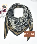 روسری پلیسه طرحدار کد 1671 - Image 5