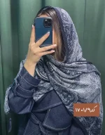 شال سرمه ای پلیسه کد 1701 - Image 4