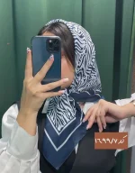 مینی اسکارف سرمه ای ترند