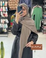 روسری ساده لمه دار کد 1704