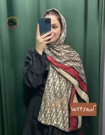شال مخمل زرشکی کد 1523 - Image 17