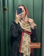 شال مخمل زرشکی کد 1523 - Image 19
