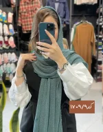 شال پائیزه پلیسه دور ریشه کد 1709 - Image 7